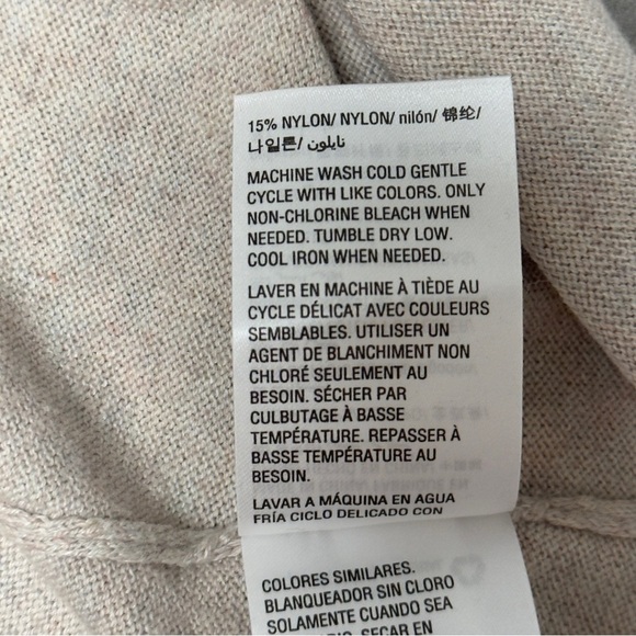 Style &‎ Co. Womens High Low Tunic Sweater Top Oatmeal Beige Large - Picture 11 of 12